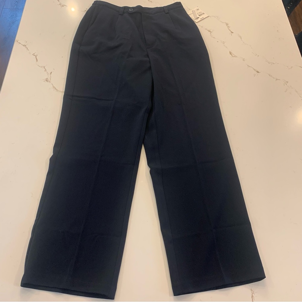Covington Petite Dress Pants Women's Size 6P Dark Navy Blue Straight Leg NEW